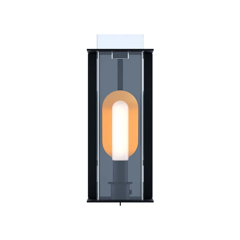 QUADRATUBE W2 - Applique murale en acier et plexiglas, style contemporain