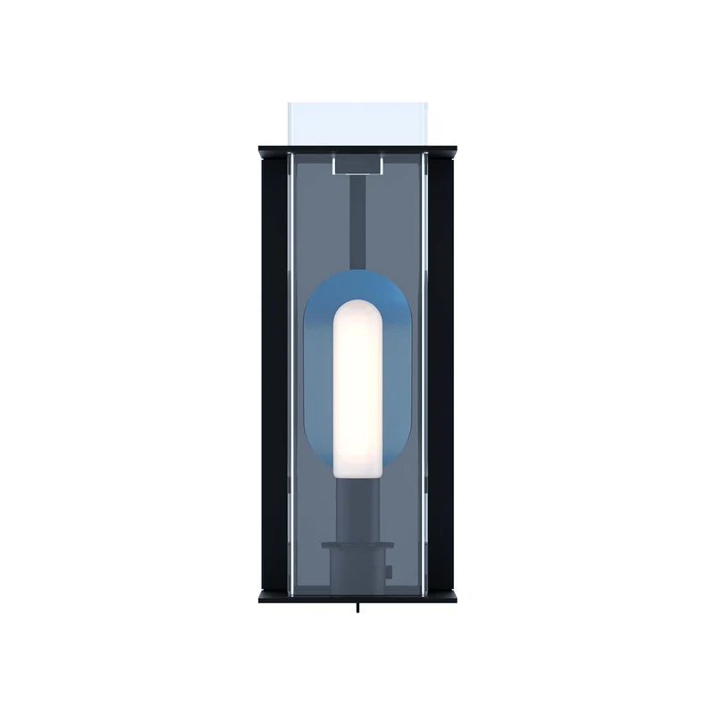 QUADRATUBE W2 - Applique murale en acier et plexiglas, style contemporain