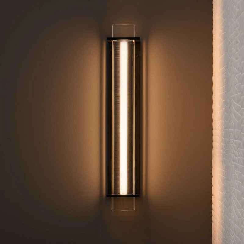 QUADRATUBE W3 - Applique murale LED en acier et plexiglas, style contemporain