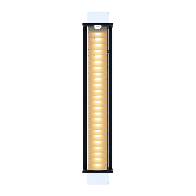 QUADRATUBE W4 - Applique murale LED en acier et plexiglas, style contemporain