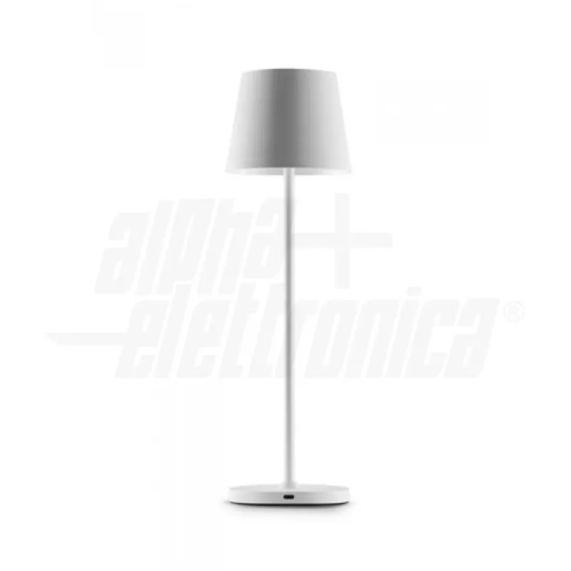 ALPHA JO386B - Lampada LED ricaricabile da tavolo - bianca