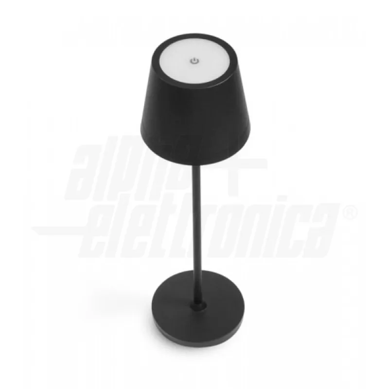 ALPHA JO386N - Lampada LED ricaricabile da tavolo - nera