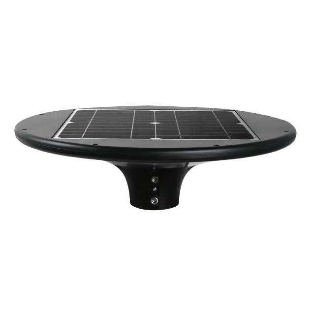 Testa Palo Lampione LED Solare Kon.el.co L-Solar 20W CCT IP65 con Sensore Crepuscolare