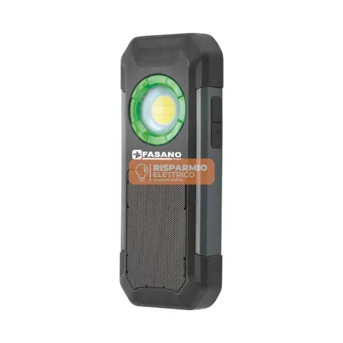 Lampada LED Portatile Ricaricabile Fasano FG 222/A con Casse Bluetooth