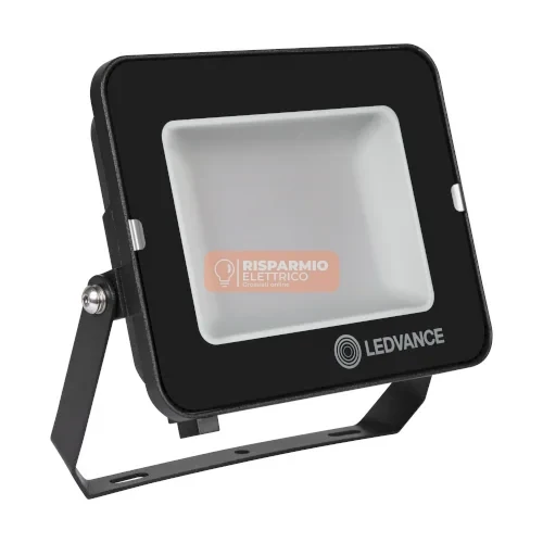 Proiettore LED Compatto da Esterno Ledvance 90W 4000K IP65 Nero Simmetrico – FLCOMP90840B