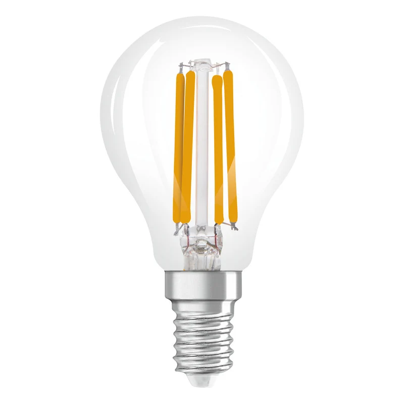 OSRAM LED Lampada LED SUPERSTAR CLASSIC P GLOWdim 4W 822…827 E14, 470 lm, 2200…2700 K, Bianco Caldo Regolabile