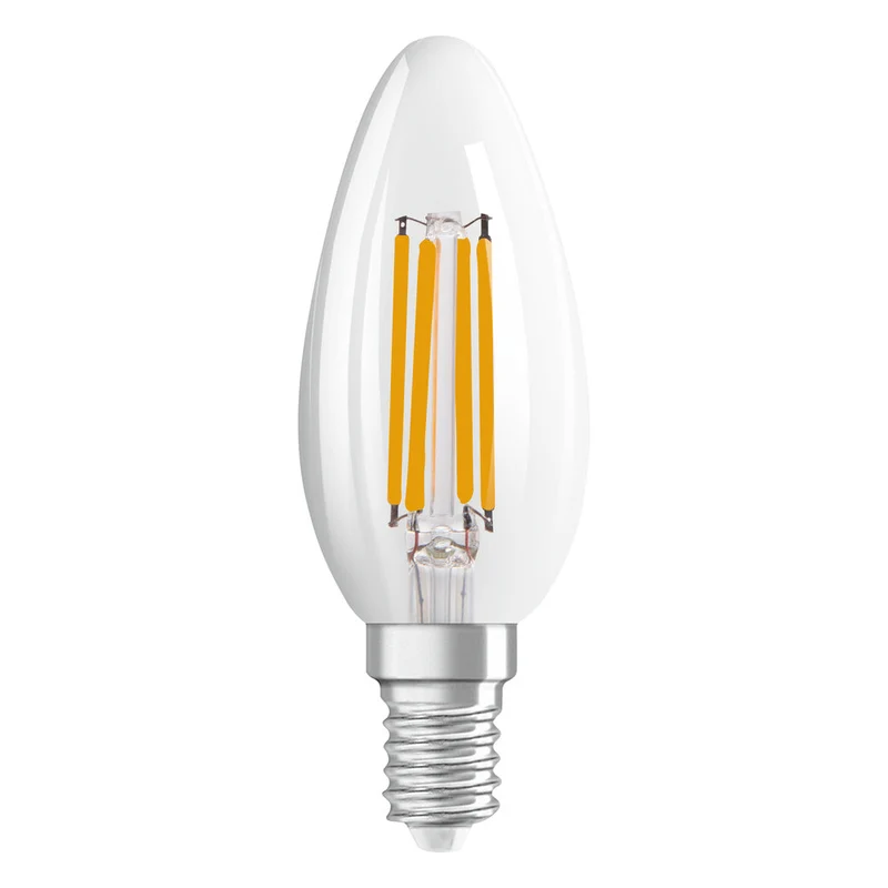 OSRAM LED Lampada LED SUPERSTAR CLASSIC B GLOWdim 4W 822…827 E14, 470 lm, 2200…2700 K, Bianco Caldo Regolabile