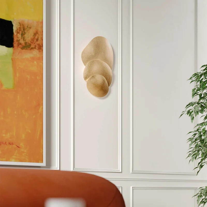 AKEMI - Applique murale en acier, style art déco, H 56 cm