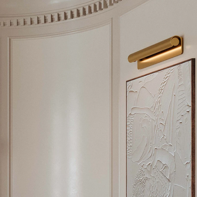 Accord - Applique murale en laiton vieilli, style Art déco