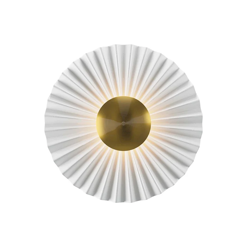 Fiore - Applique murale LED florale en métal et laiton, style Art déco