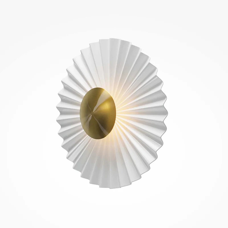 Fiore - Applique murale LED florale en métal et laiton, style Art déco