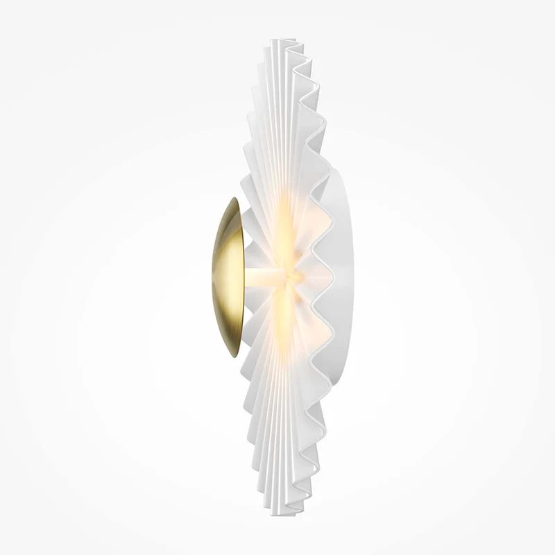 Fiore - Applique murale LED florale en métal et laiton, style Art déco