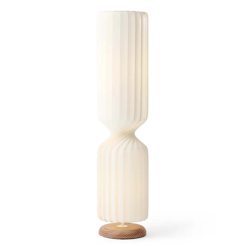 TR41 - Lampadaire en papier et bouleau, style scandinave