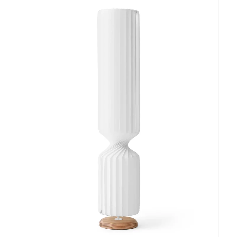 TR41 - Lampadaire en papier et bouleau, style scandinave
