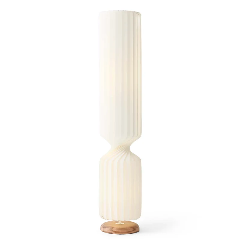TR41 - Lampadaire en papier et bouleau, style scandinave