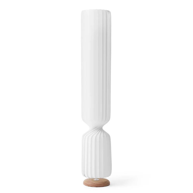 TR41 - Lampadaire en papier et bouleau, style scandinave