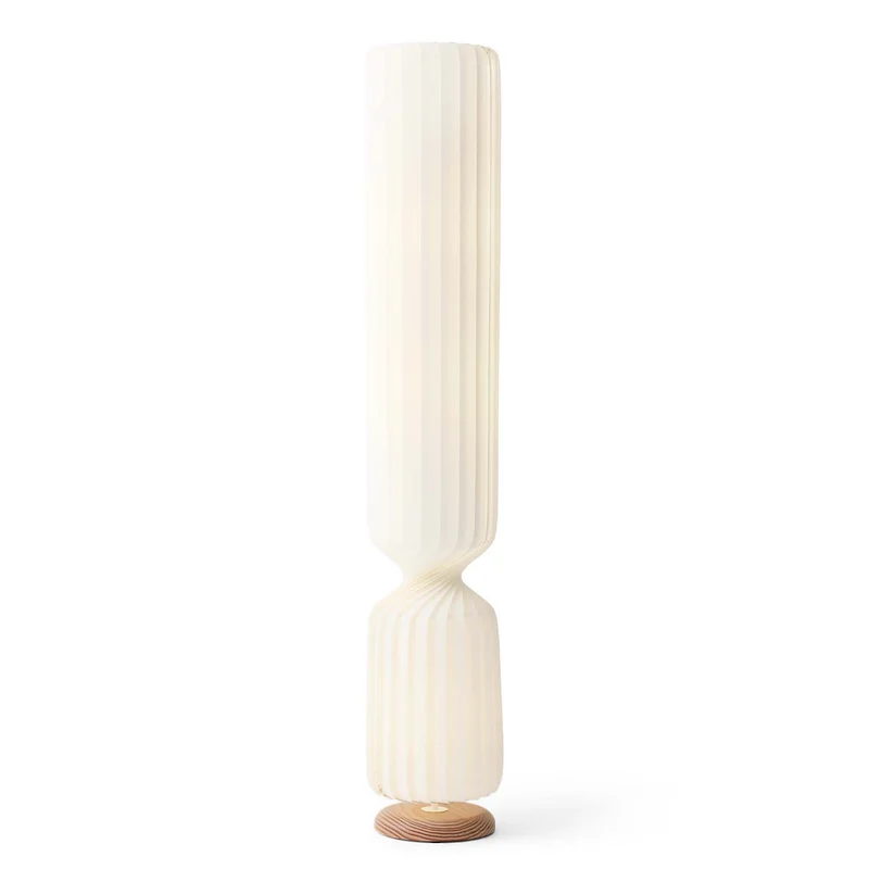 TR41 - Lampadaire en papier et bouleau, style scandinave