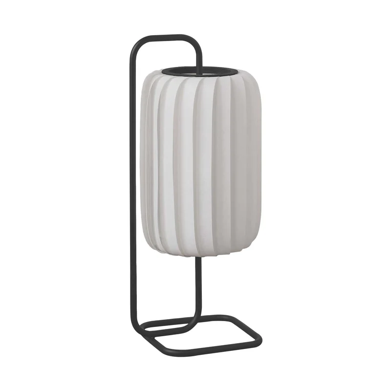 TR37 - Lampe à poser en papier et acier, style japandi