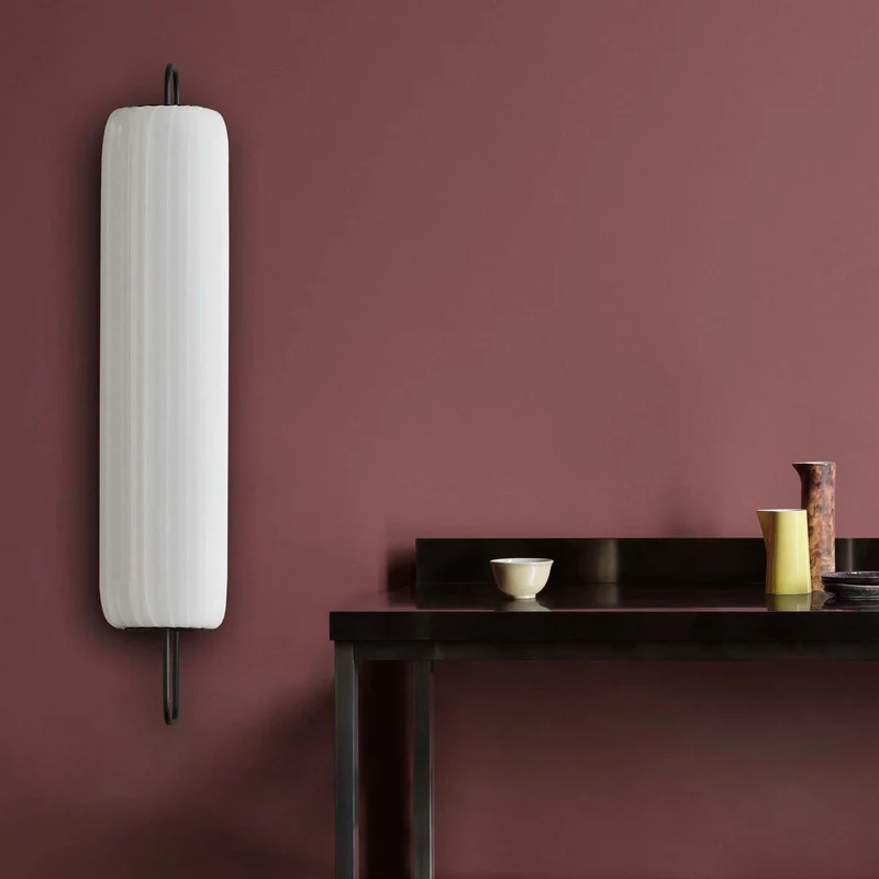 TR37 - Applique murale en papier et acier, style japandi