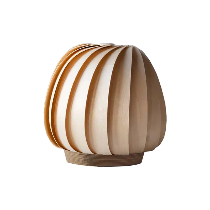 ST906 - Lampe à poser en bouleau ou papier, style japandi