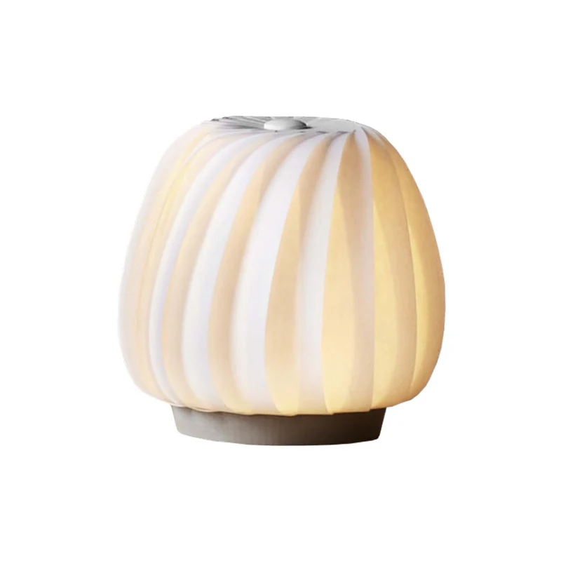 ST906 - Lampe à poser en bouleau ou papier, style japandi