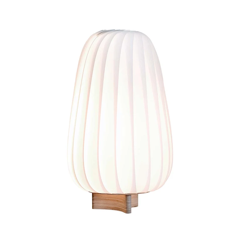 ST906 - Lampe à poser en bouleau ou papier, style japandi