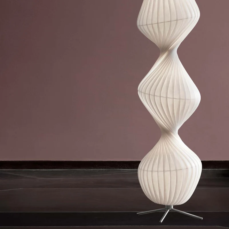 TR33 - Lampadaire en papier artisanal, style scandinave
