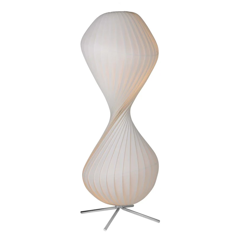 TR32 - Lampadaire en papier artisanal, style scandinave