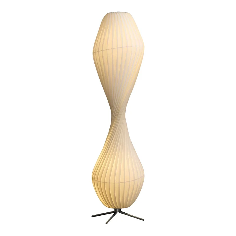 TR32 - Lampadaire en papier artisanal, style scandinave