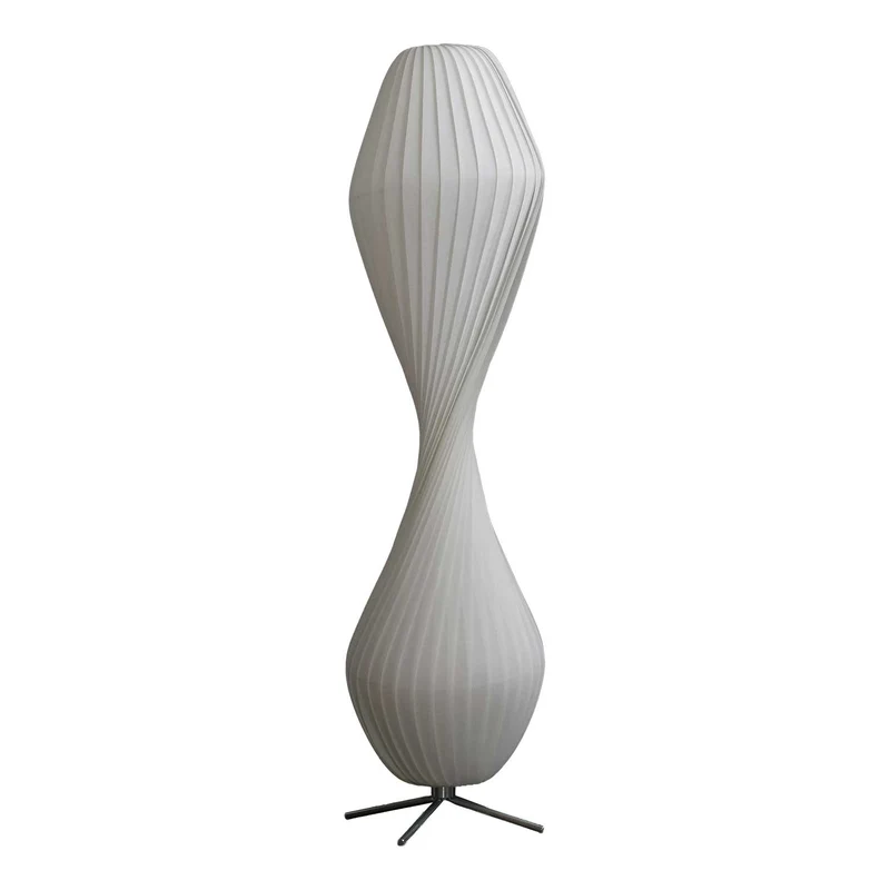 TR32 - Lampadaire en papier artisanal, style scandinave