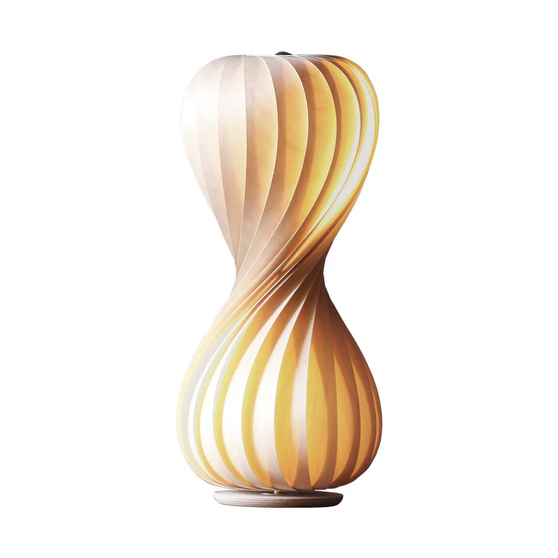 TR7 - Lampe à poser en bois de bouleau, style japandi