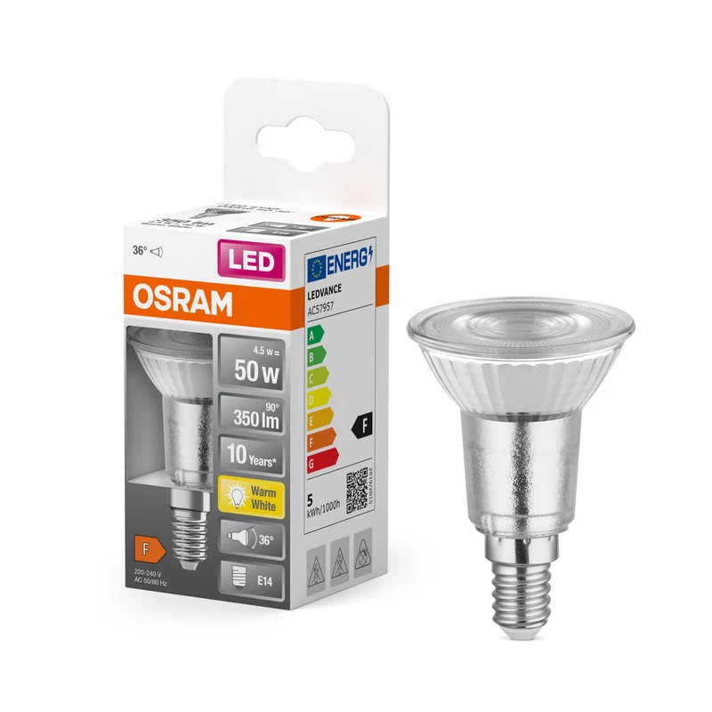 OSRAM LED Lampada LED STAR PAR16 4.5W 827 E14, 350 lm, 2700 K, Bianco caldo