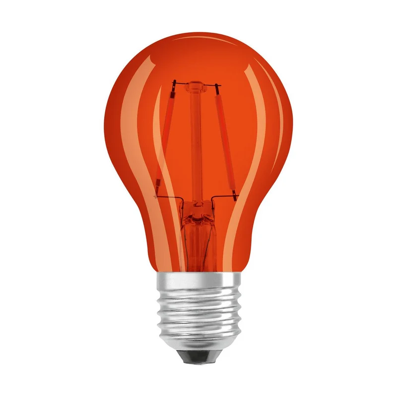 OSRAM LED Lampada LED STAR DÉCOR CLASSIC A 2.5W 515 Arancione E27, 160 lm, 1500 K, Arancione