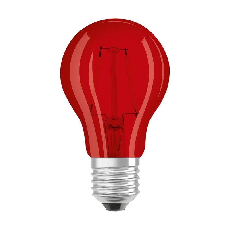 OSRAM LED Lampada LED STAR DÉCOR CLASSIC A 2.5W 510 Rossa E27, 45 lm, 1000 K, Rosso
