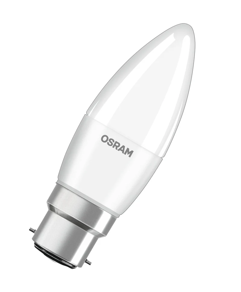 OSRAM LED Lampada LED STAR CLASSIC B 4.9W 827 Satinata B22d, 470 lm, 2700 K, Bianco caldo
