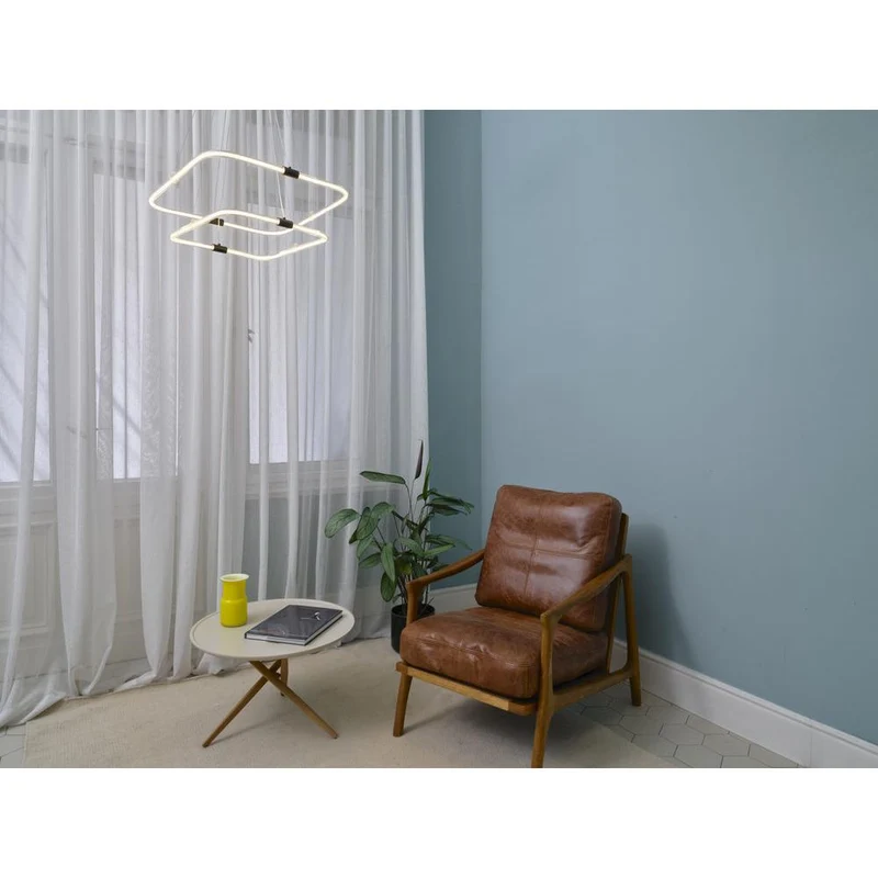 LEDVANCE DECOR Tetragon Lampadario, 23W, 3000K, 2500lm, Bianco Caldo, Click DIM