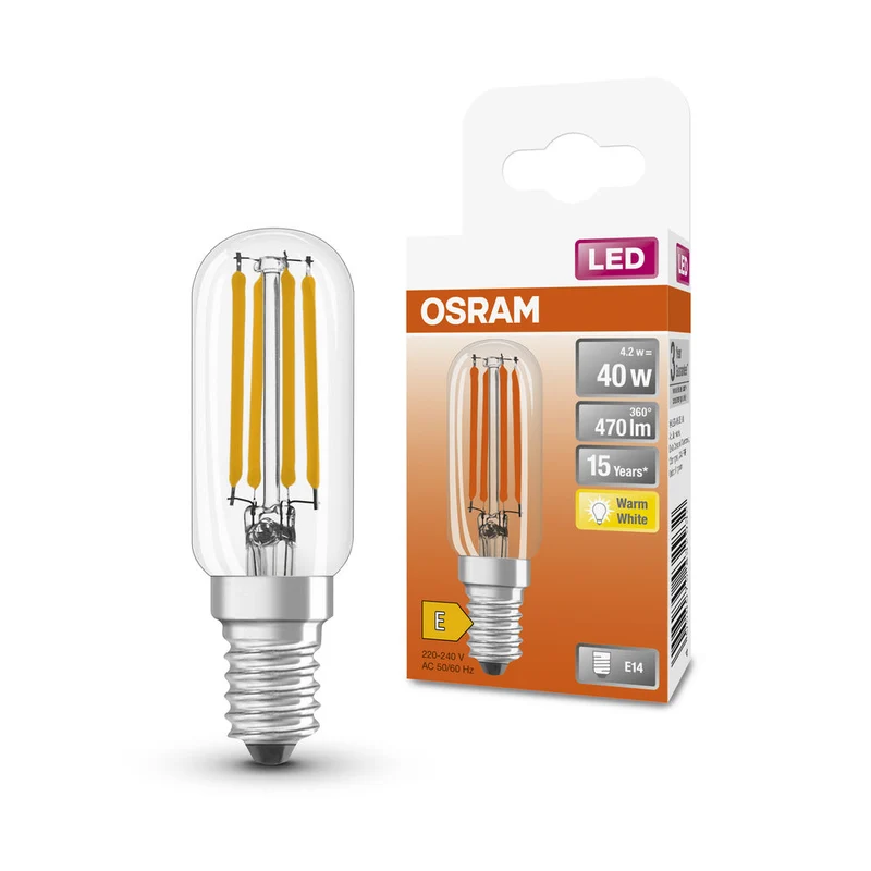 OSRAM LED Lampada LED SPECIAL T26 4.2W 827 Chiara E14, 470 lm, 2700 K, Bianco caldo