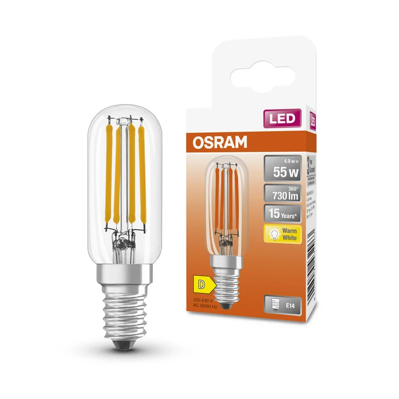 OSRAM LED Lampada LED SPECIAL T26 4.9W 827 Chiara E14, 730 lm, 2700 K, Bianco caldo