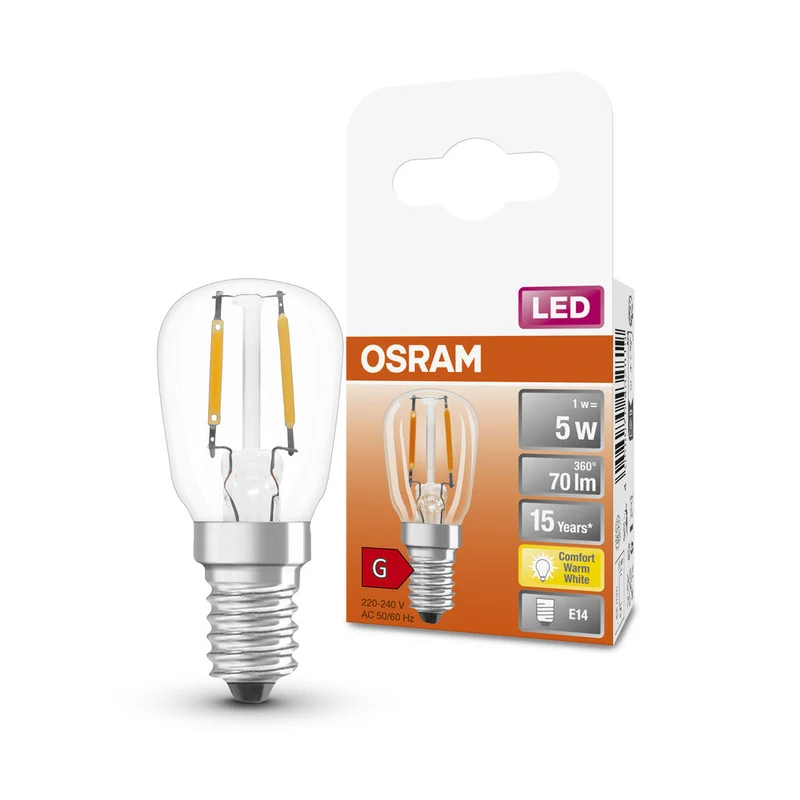 OSRAM LED Lampada LED SPECIAL T26 1W 824 Chiara E14, 70 lm, 2400 K, Luce Comfort Calda