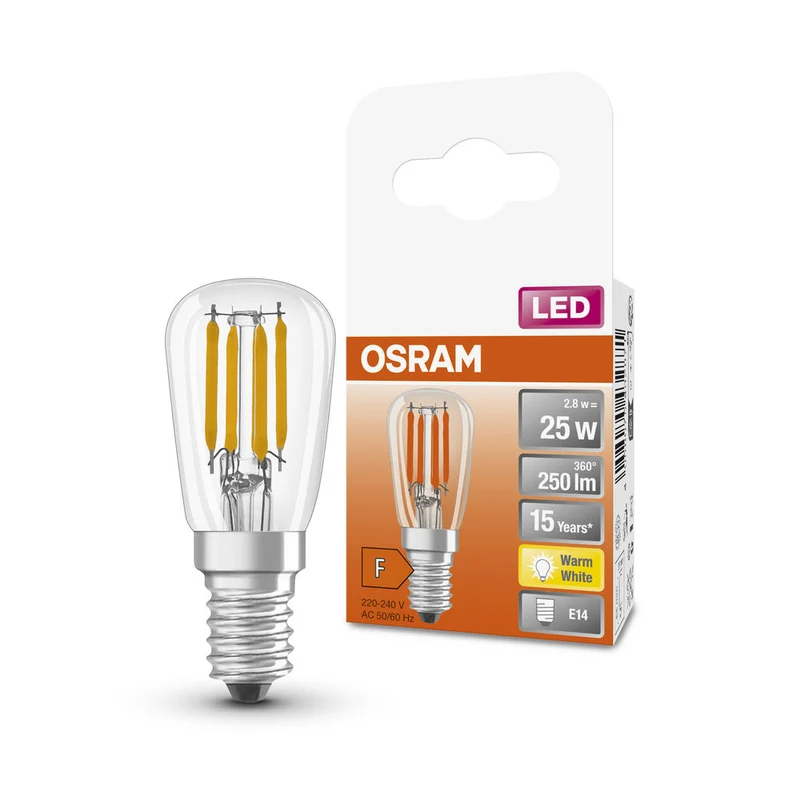 OSRAM LED Lampada LED SPECIAL T26 2.8W 827 Chiara E14, 250 lm, 2700 K, Bianco caldo