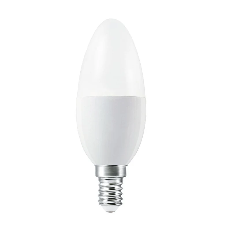 OSRAM LED Lampada LED Retrofit RGBW con telecomando 4,2W 827 Opalina E14 B-Forma, 250 lm, 2700 K, Bianco caldo