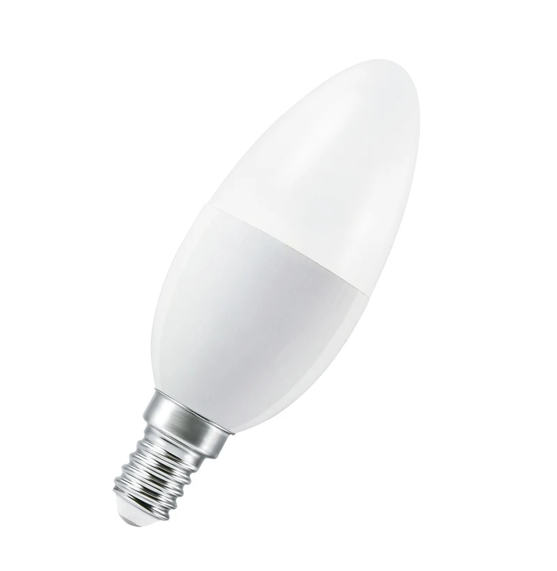 OSRAM LED Lampada LED Retrofit RGBW con telecomando 4,9W 827 Opalino E14, 470 lm, 2700 K, Bianco caldo