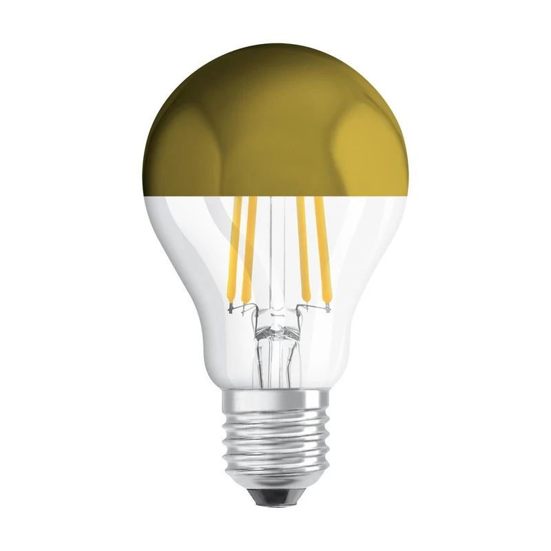 OSRAM LED Lampada LED Retrofit CLASSIC A Mirror 6.5W 827 Chiara E27, 650 lm, 2700 K, Warmweiß