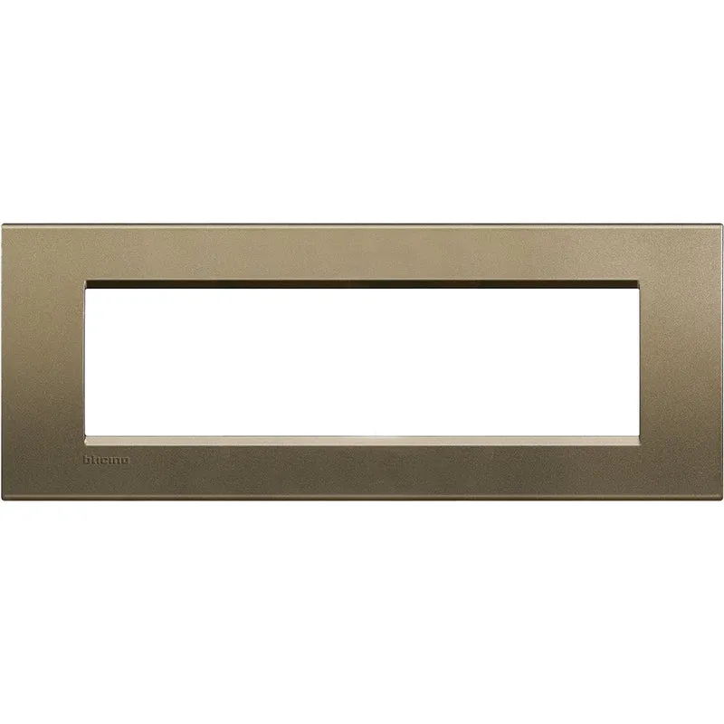 BTICINO LNA4807SQ - Placca 7 Posti Quadra - Square - LivingLight
