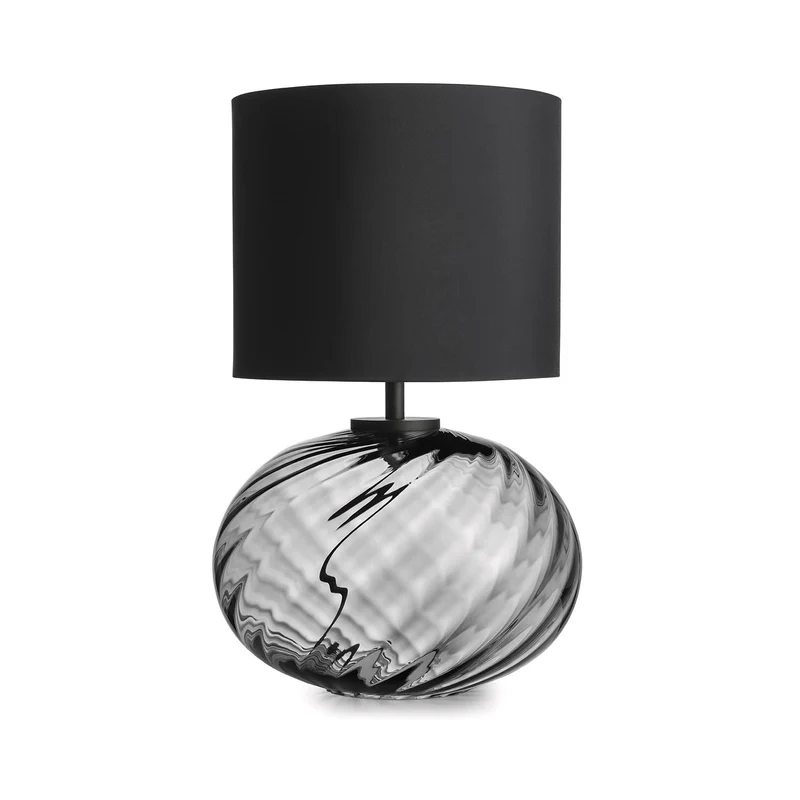 FREI - Lampe à poser en verre soufflé et textile, style scandinave