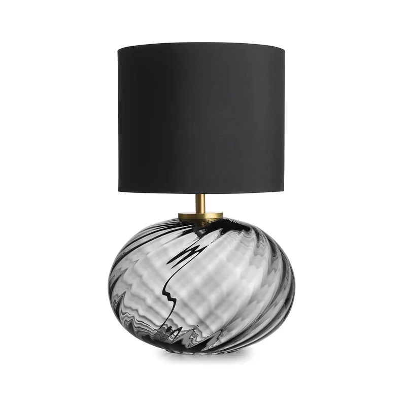 FREI - Lampe à poser en verre soufflé et textile, style scandinave