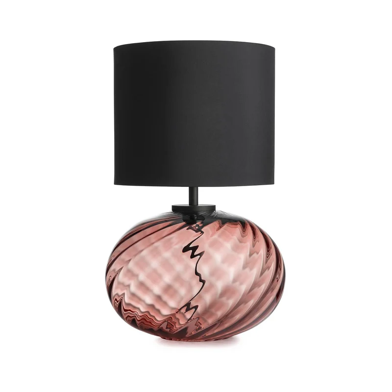 FREI - Lampe à poser en verre soufflé et textile, style scandinave