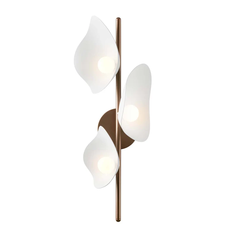 FLORII 3 - Applique murale LED en acier peint, style Art déco