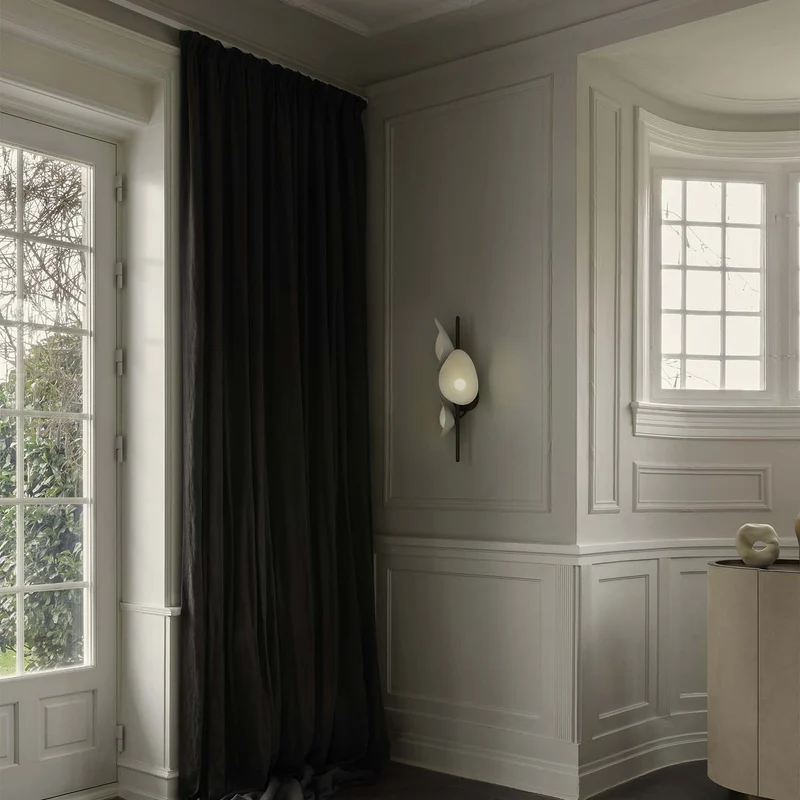 FLORII 3 - Applique murale LED en acier peint, style Art déco