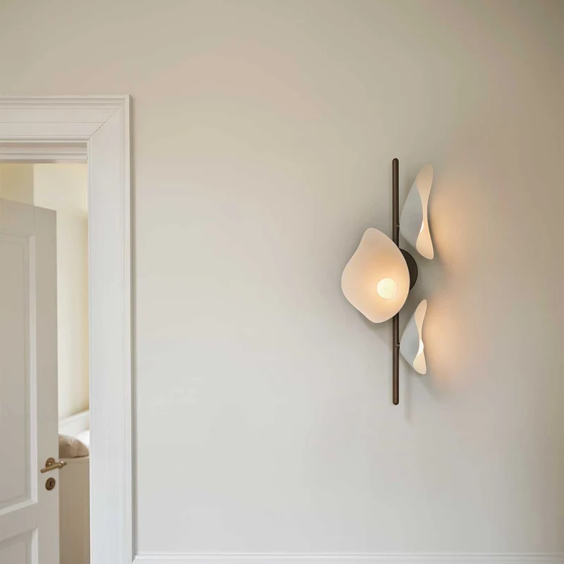 FLORII 3 - Applique murale LED en acier peint, style Art déco